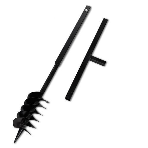 Pælebor med håndtag, 120 mm, med forlængerrør, 13 m, stål