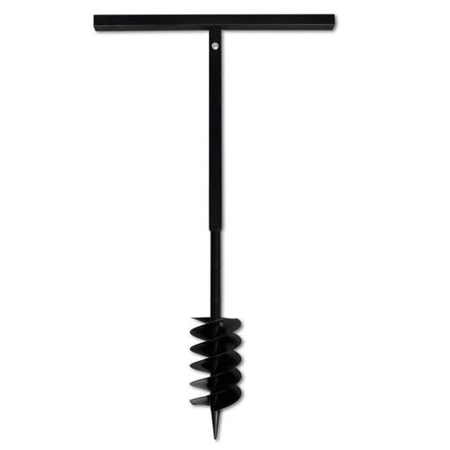 Pælebor med håndtag, 120 mm, med forlængerrør, 13 m, stål