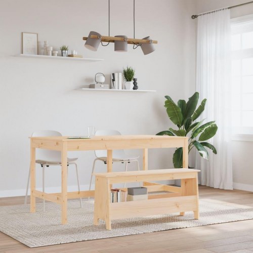 Entrébænk 100x28x45 cm massivt træ fyrretræ