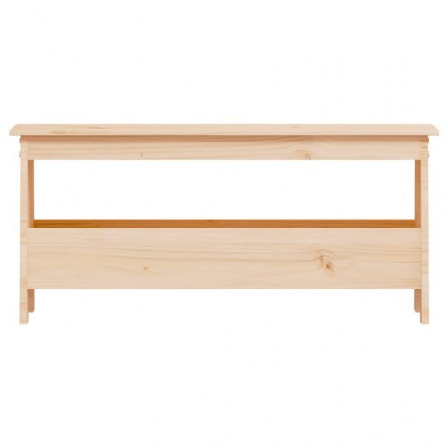 Entrébænk 100x28x45 cm massivt træ fyrretræ