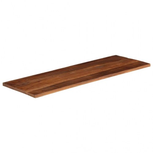 Bordplade 140x50x3,8 cm rektangulær massivt genbrugstræ