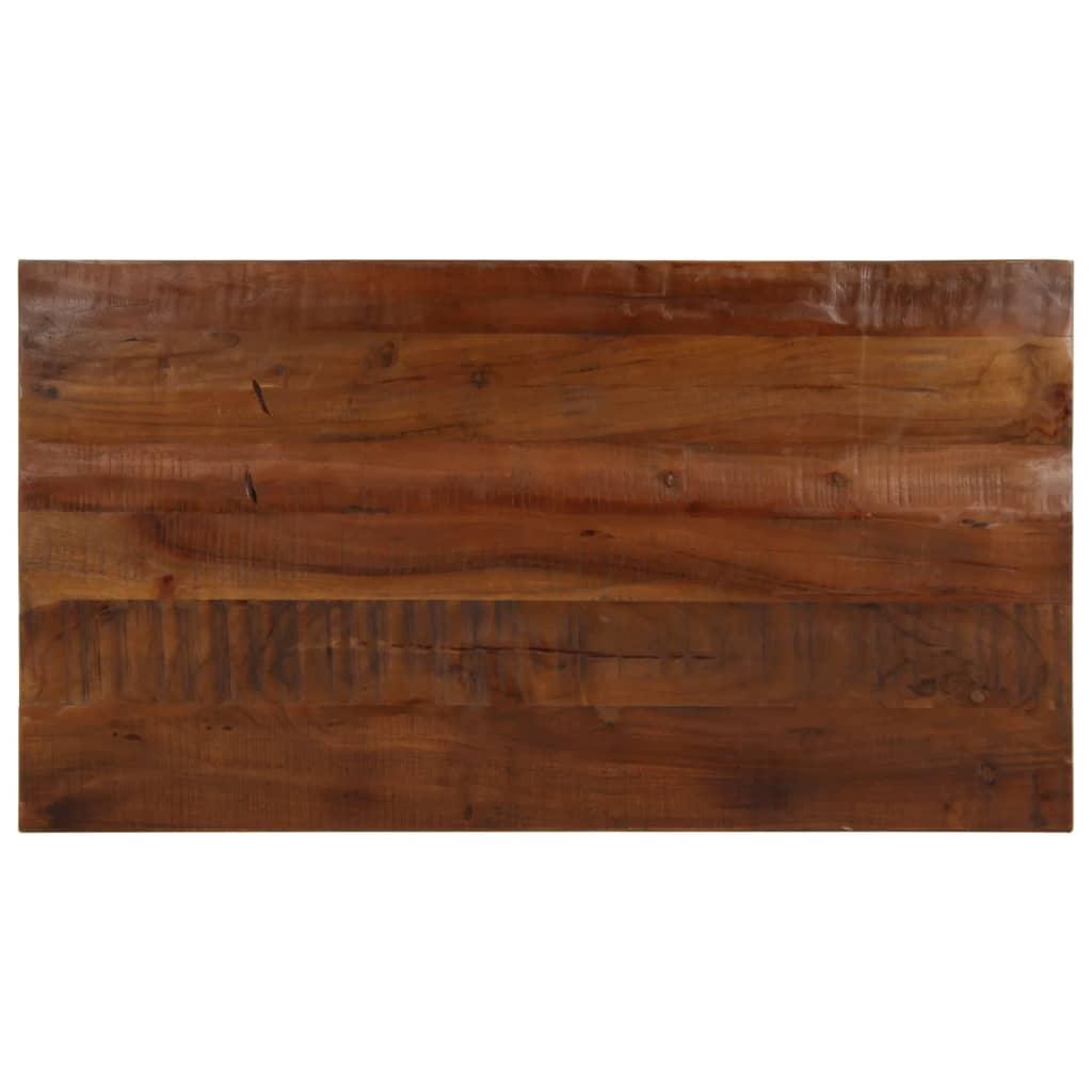 Bordplade 100x50x3,8 cm rektangulær massivt genbrugstræ