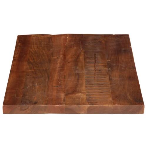 Bordplade 120x50x3,8 cm rektangulær massivt genbrugstræ