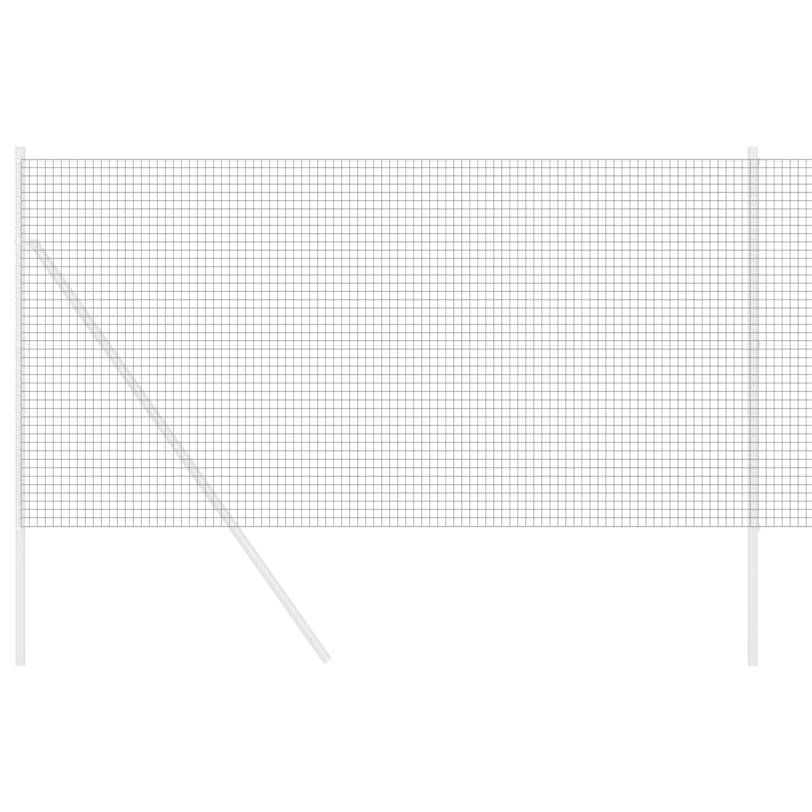 Svejsede Trådhegn Grå 1,4x25 m Stål