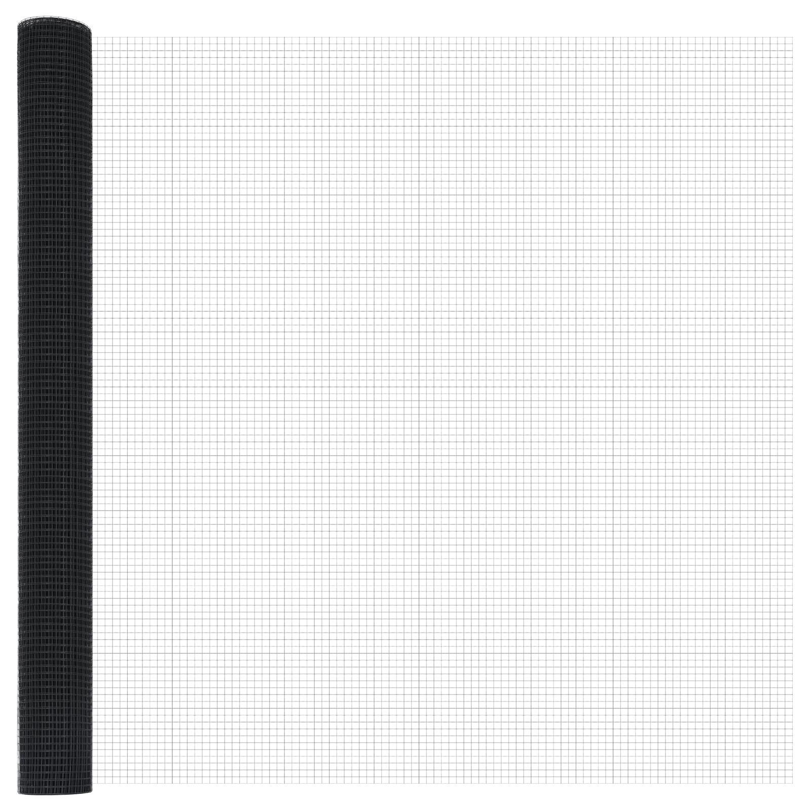 Svetset Trådgitter Grå 1,5 x 25 m Stål