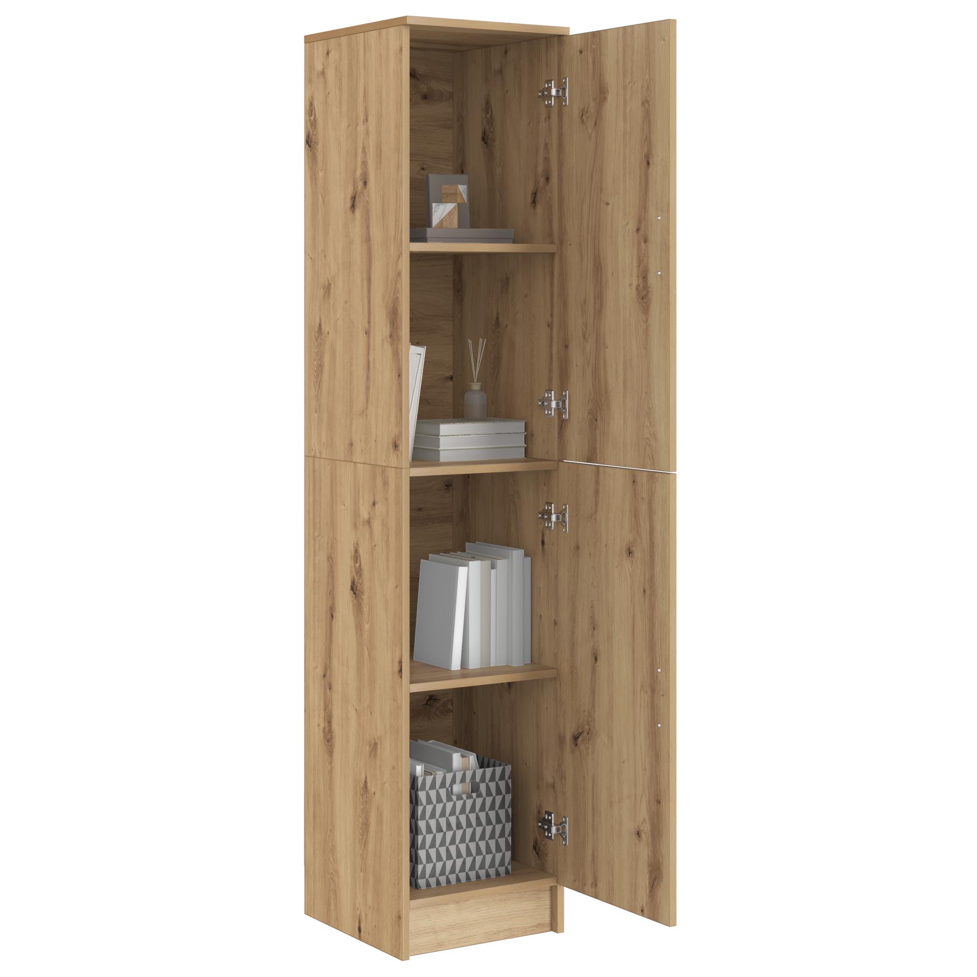 Højskab artisan eg 35 x 39 x 168 cm Konstrueret træ billede