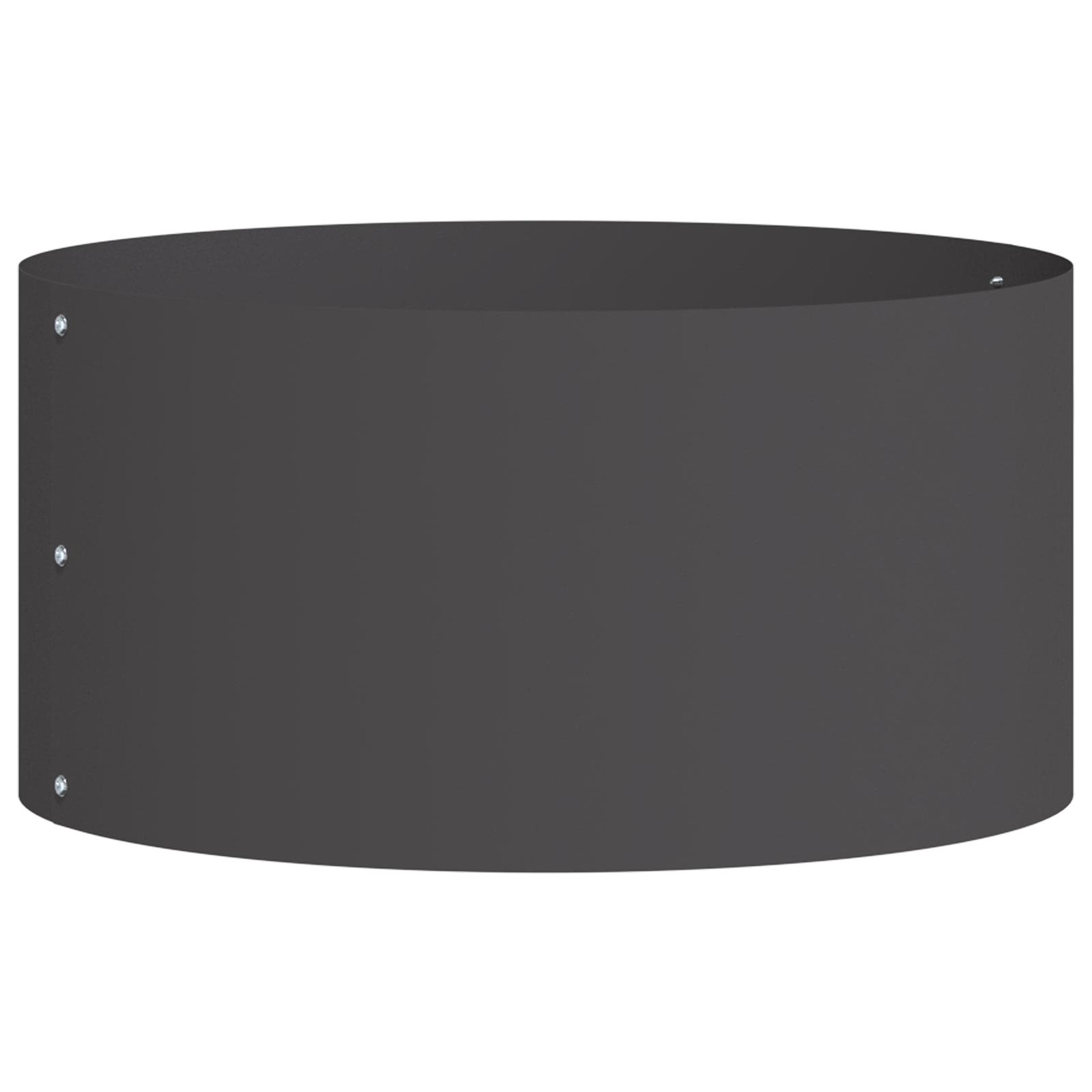 Stor Sort Metal Potte Sort Metal Stor Slidstærk Metal Planter