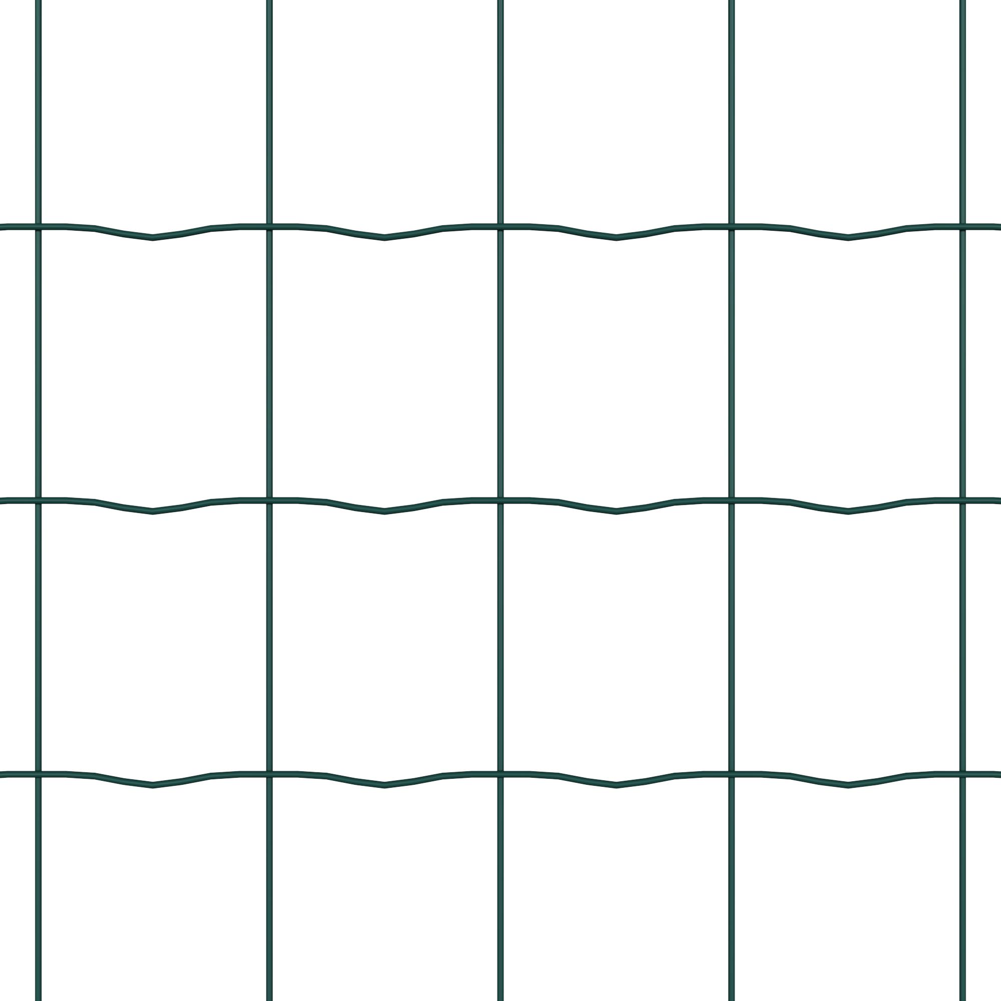 Euro hegn - grøn PVC-belagt jern, 0,4 × 50 m billede