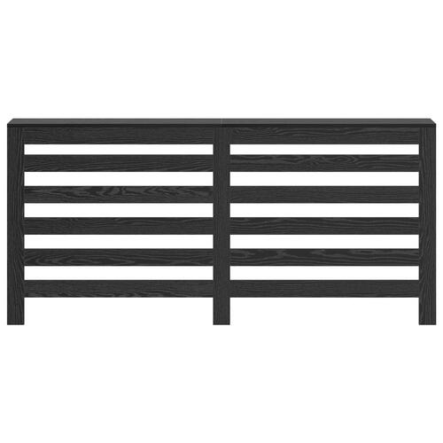 Radiator Dække Sort Eg 175x20x82 cm Ingeniørtræ