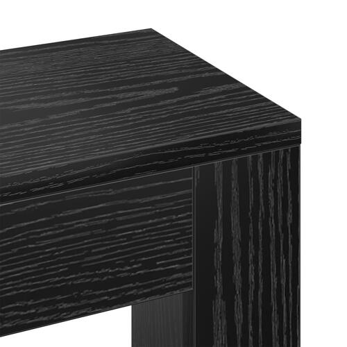 Radiator Dække Sort Eg 175x20x82 cm Ingeniørtræ