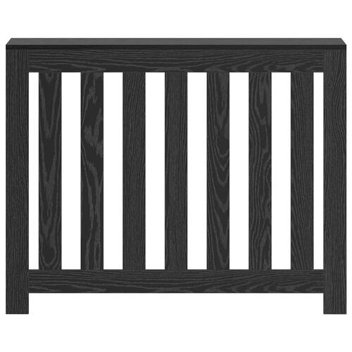 Radiator Cover Sort Eg 104x20x82 cm Træ