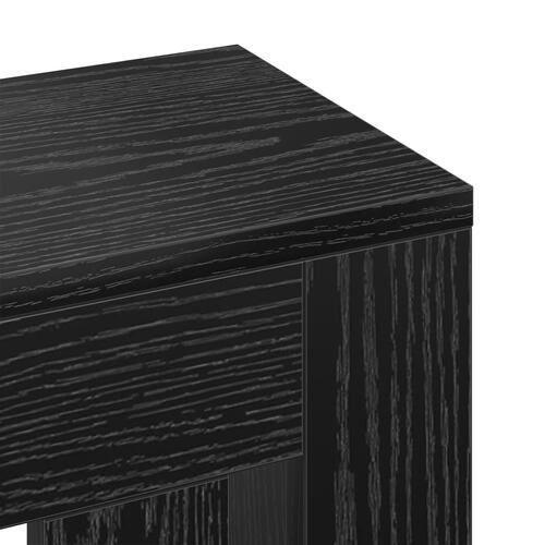 Radiatorskjuler Sort Eg 149x20x82 cm Ingenieret Træ