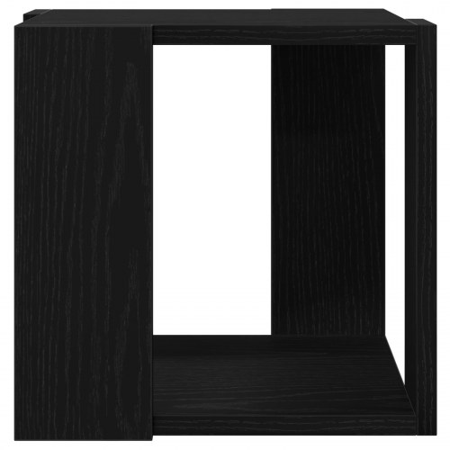 Kaffebord Sort egetræ MDF 32 x 32 x 30 cm Enkelt Firkantet