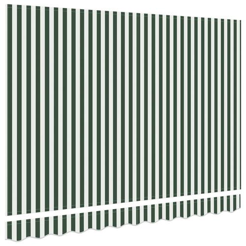 Markise Erstatningsstof til 3,5 x 2,5 m Ramme Grøn og Hvid