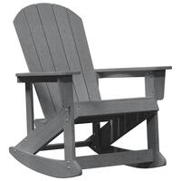 Adirondack Gyngestol Lysegrå 73.5x92x90 cm HDPE