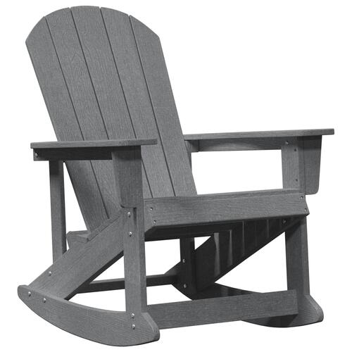 Adirondack Gyngestol Lysegrå 73.5x92x90 cm HDPE