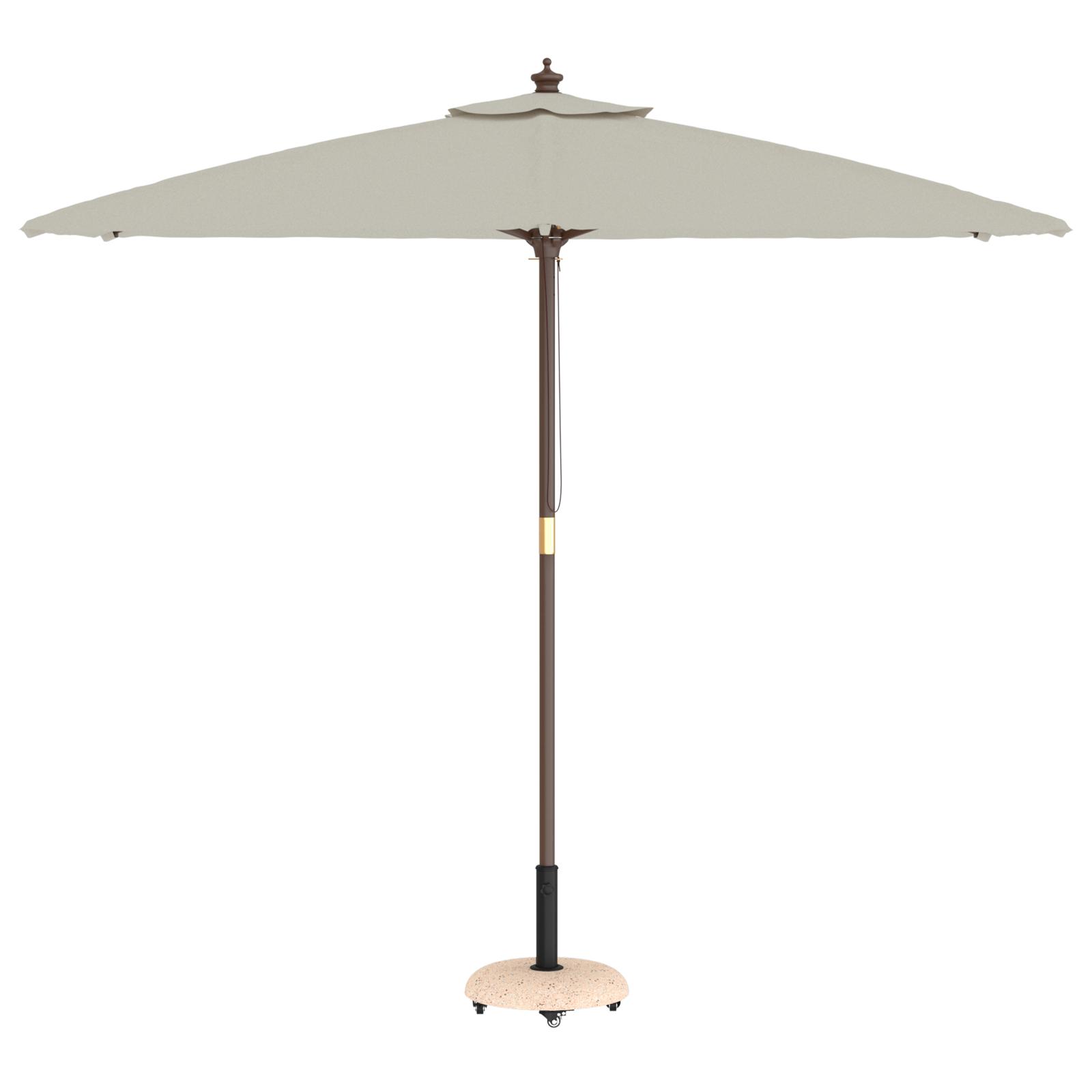 Parasolstand med hjul til 37/42/52/58 mm poler Gul beton