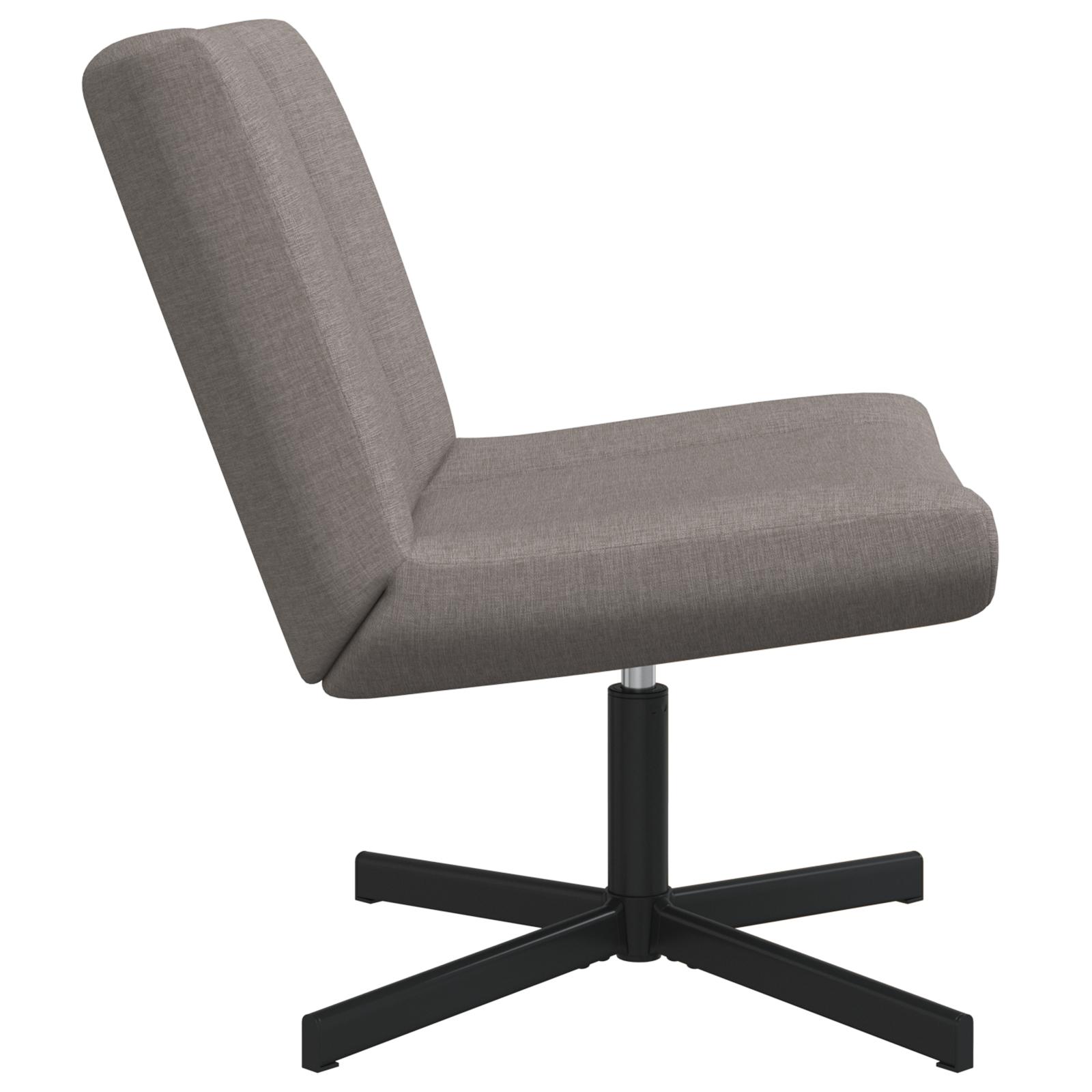 Accent Stol Taupe Stof, Metalbase Standard Ergonomisk
