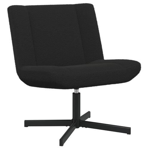 Accent Stol Sort Stof, Metal Medium Drejelig Accent Stol