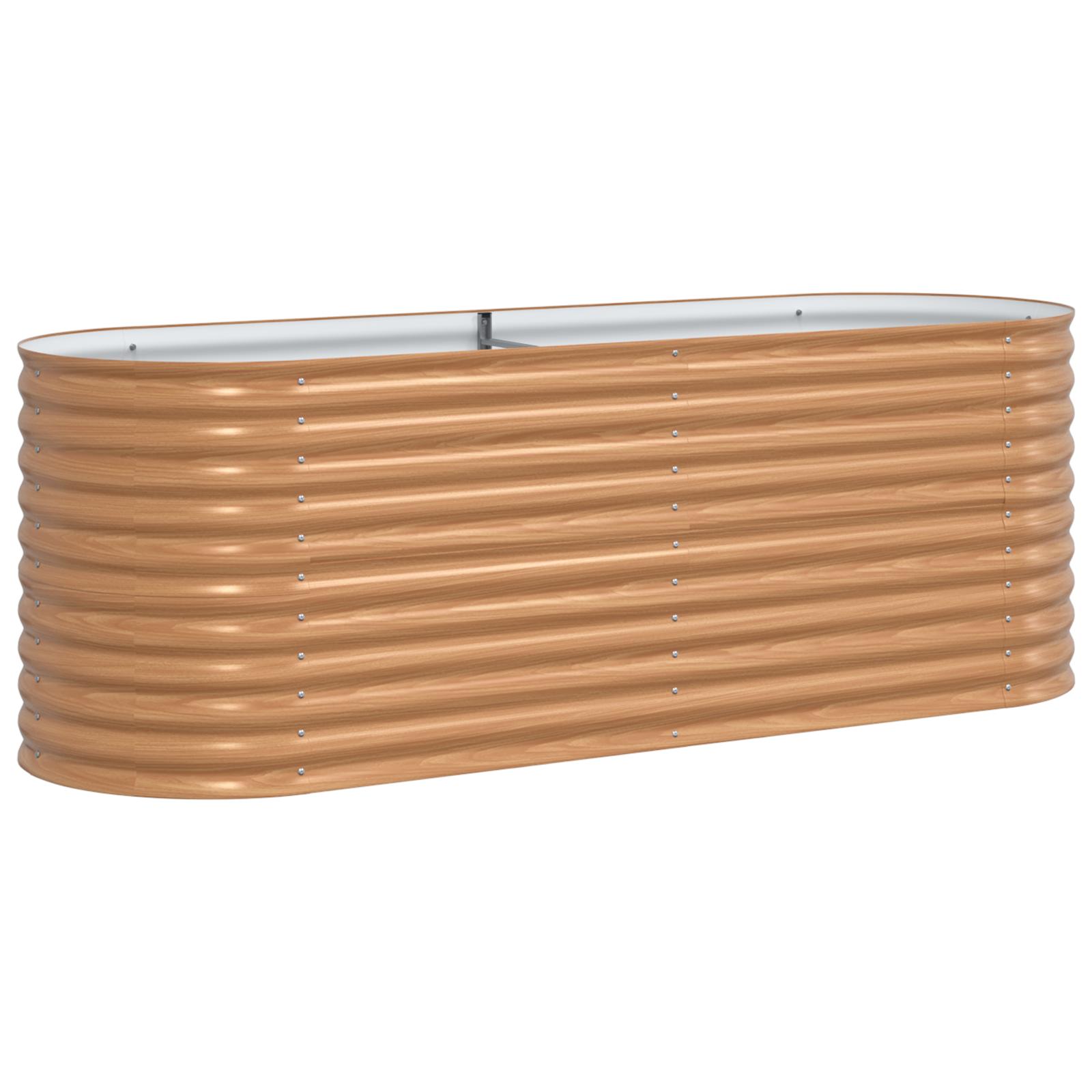 Brun Højbed - Trælignende 240x80x81 cm Stål