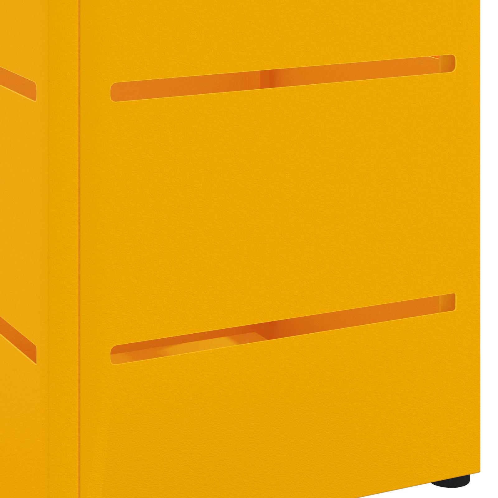 Paraplystativ Sennepsgul Metal Standard Paraplystativ Firkantet