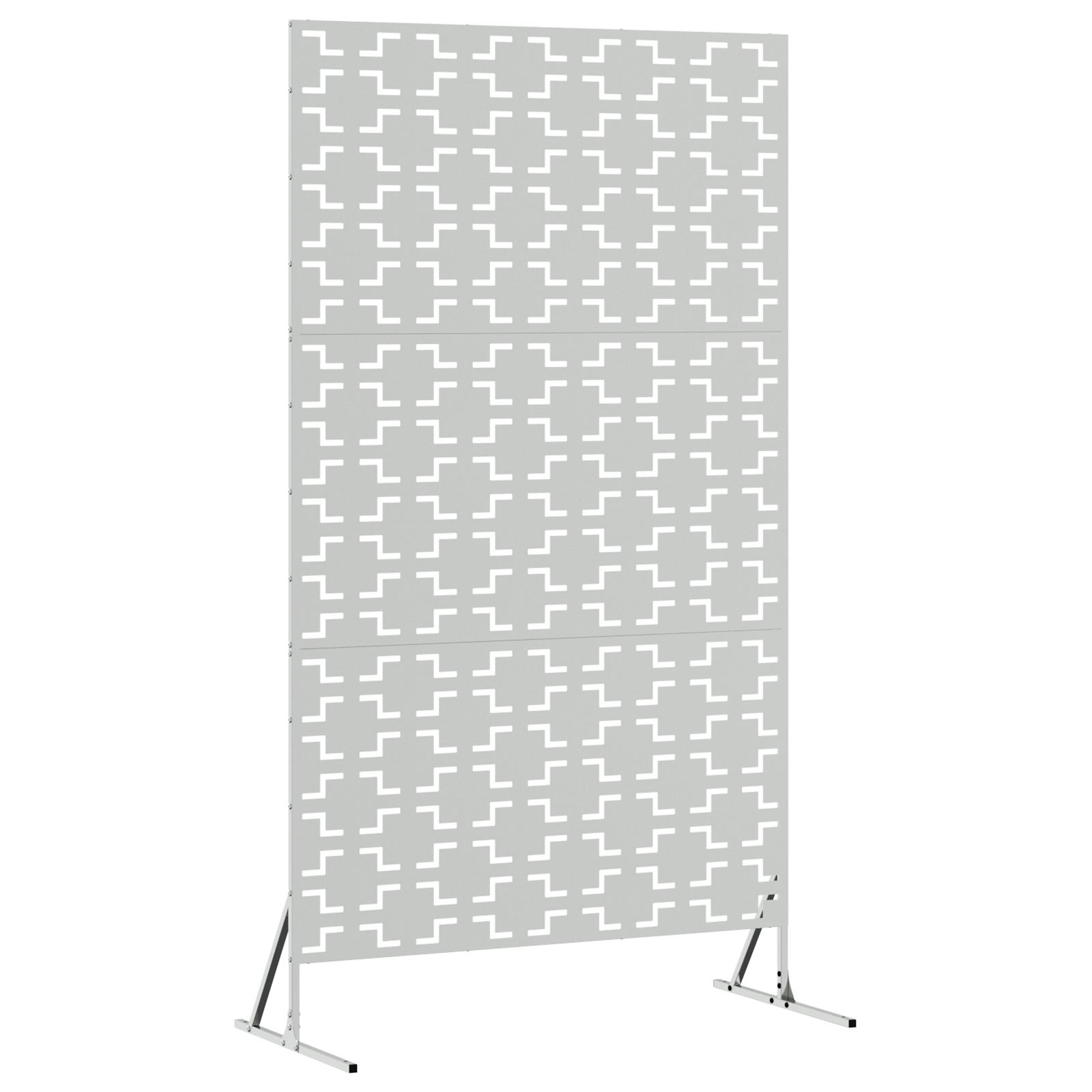 Galvaniseret stålhegnspanel Galvaniseret stål Enkelt panel Holdbar