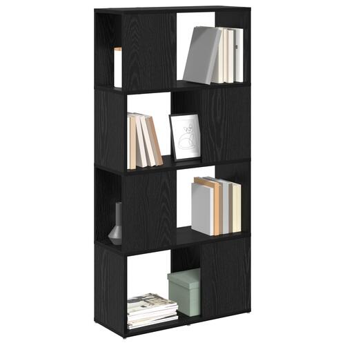 Reol Sort egetræ Konstrueret træ 60 x 24 x 124 cm Stilfuld reol
