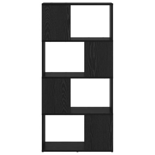 Reol Sort egetræ Konstrueret træ 60 x 24 x 124 cm Stilfuld reol