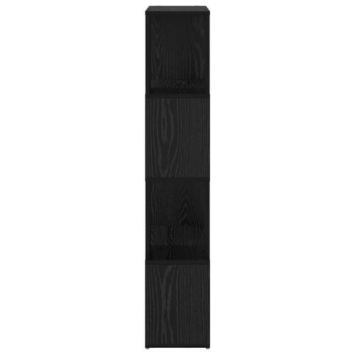 Reol Sort egetræ Konstrueret træ 60 x 24 x 124 cm Stilfuld reol