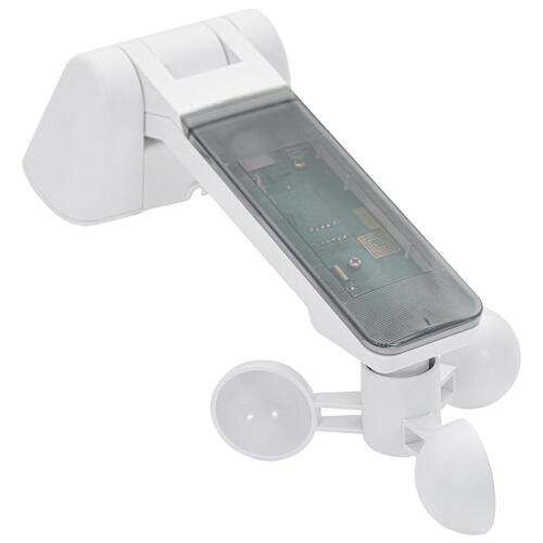 Automatisk Teleskopmarkise med LED Hvid 300x250 cm, Markise Erstatningsstof til 3x2.5 m Ramme Hvid
