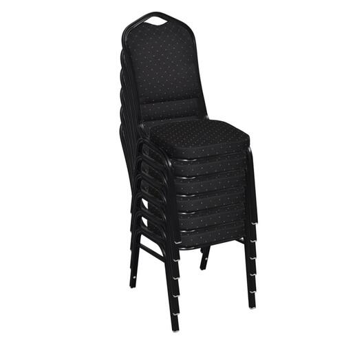 Spisebordsstole 10 stk. stof sort