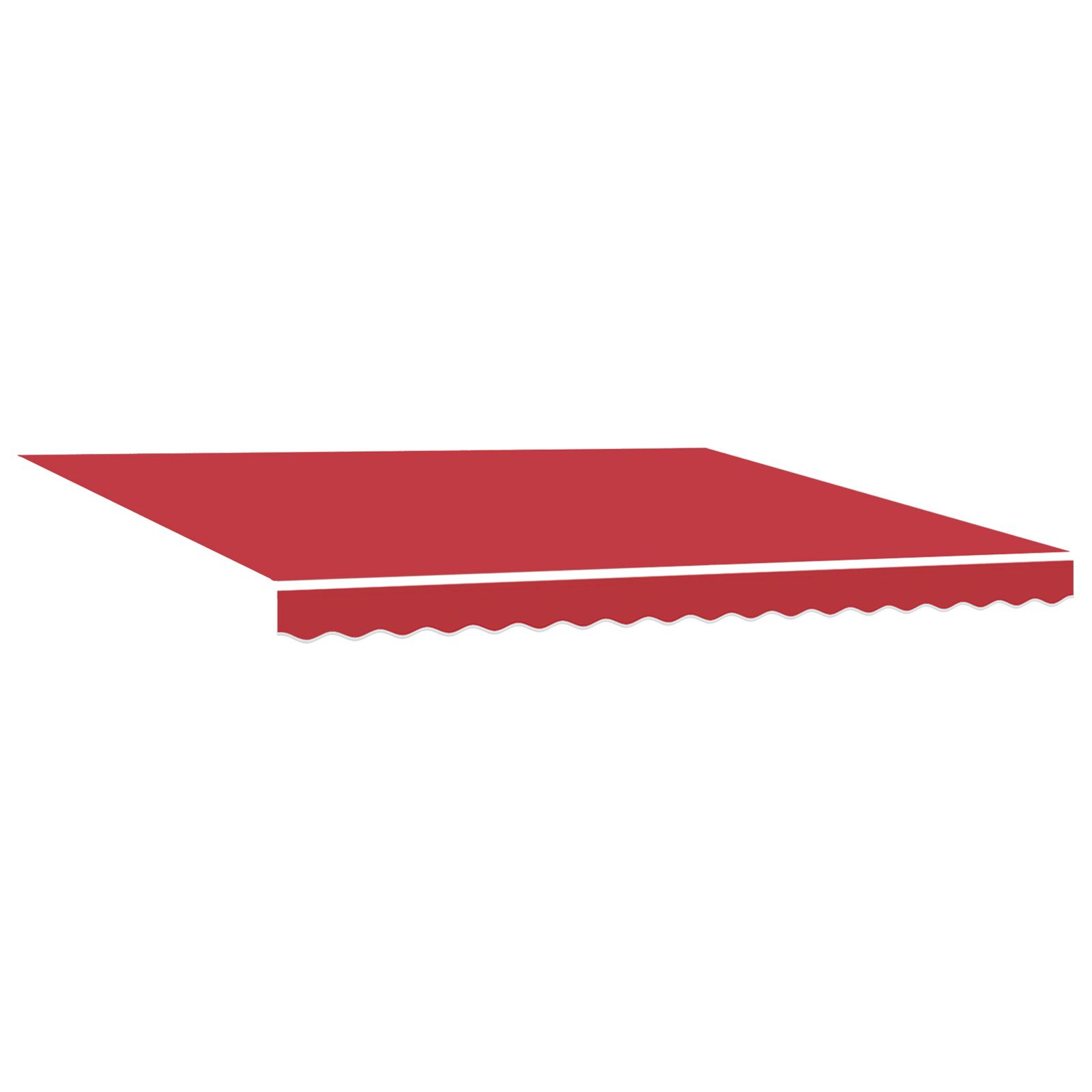 Utrækkelig Markise Rød 400 × 300 cm Polyester billede