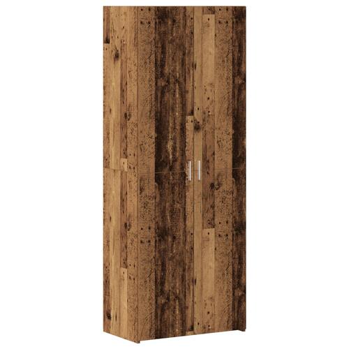 Opbevaringsskab Gammelt træ 70x42.5x225 cm Konstrueret træ, Væghængt skab Gammelt træ 70x42.5x40 cm Konstrueret træ