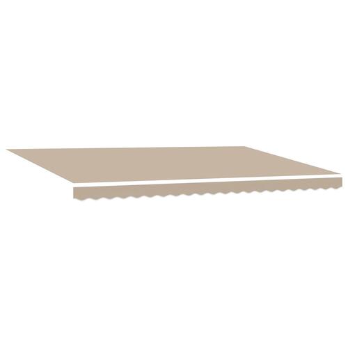 Manuel Udtækkelig Markise Beige 500x300 cm, Markise Udskiftningsstof til 5x3 m Ramme Beige