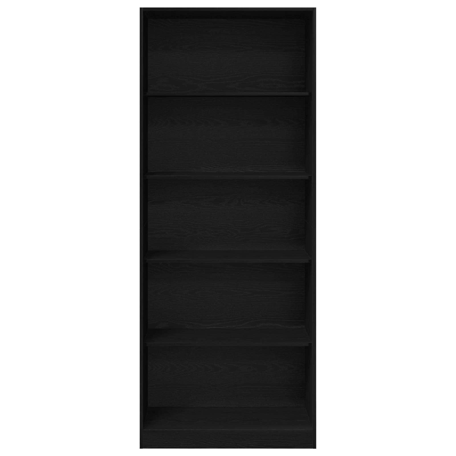 Skab Sort Eg Sæt af 2 Sort eg Spånplade 80 x 50 x 200 cm Hylder