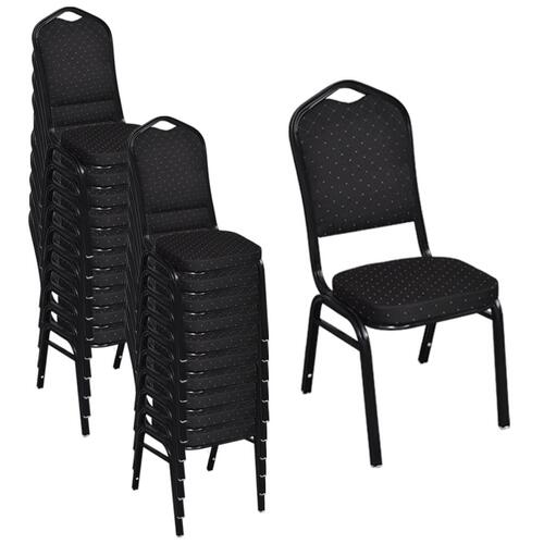 Spisebordsstole 20 stk. stof sort