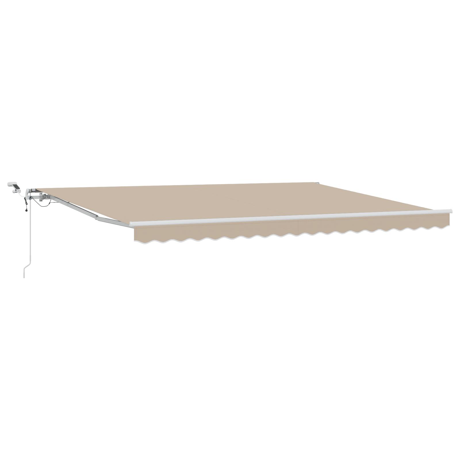 Utrækkelig Markise Beige 450 × 300 cm Stof og Metal billede