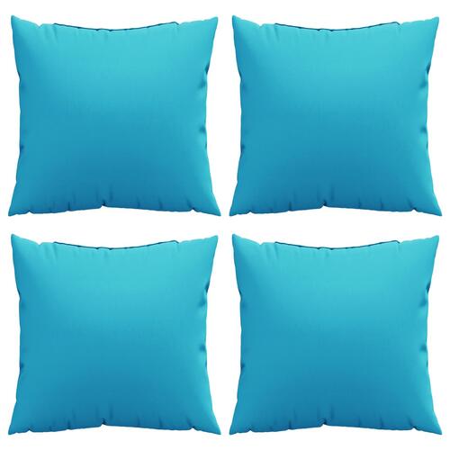 Scatterpuder 4 stk Turkis 40x40 cm Stof