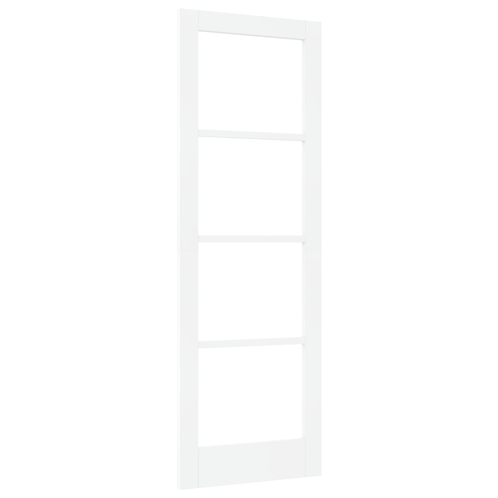 Indvendig Dør med Glas "ORKDAL" Hvid 73,5x211x4 cm