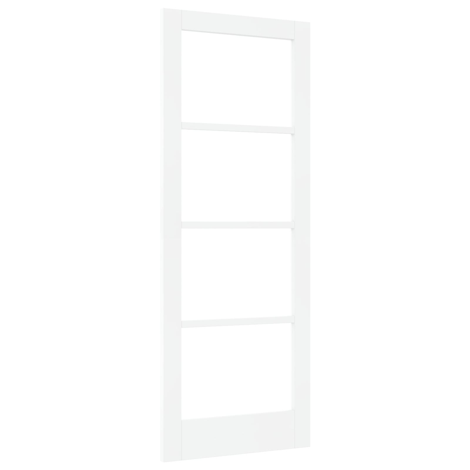 Indvendig Dør med Glas "ORKDAL" Hvid 78x202x4 cm