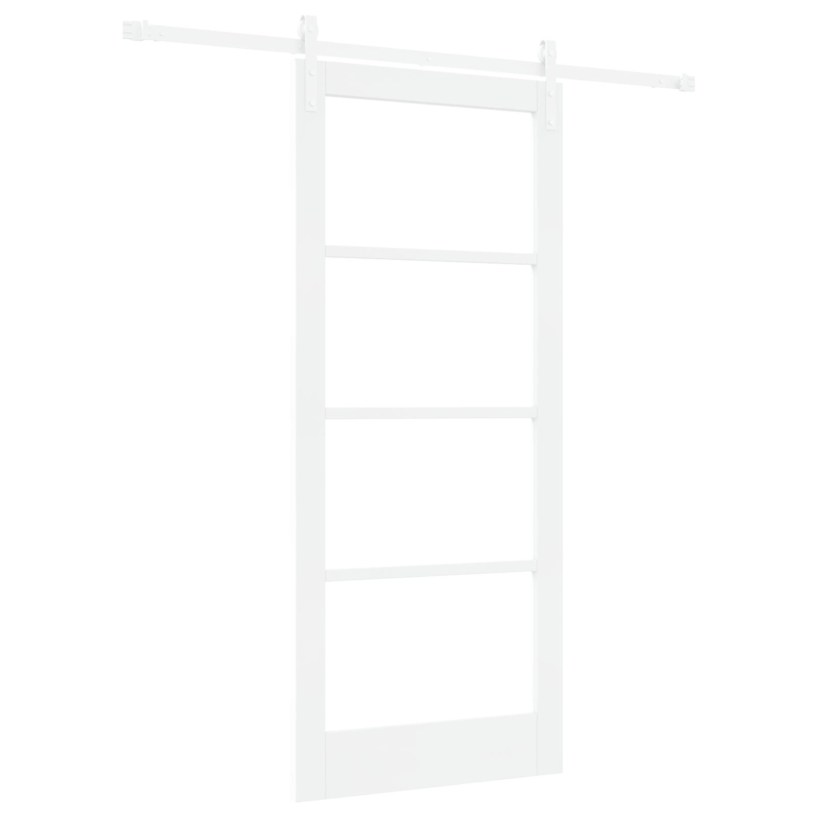 Skydedør ORKDAL Hvid 86 x 198.5 cm Massivt fyrretræ