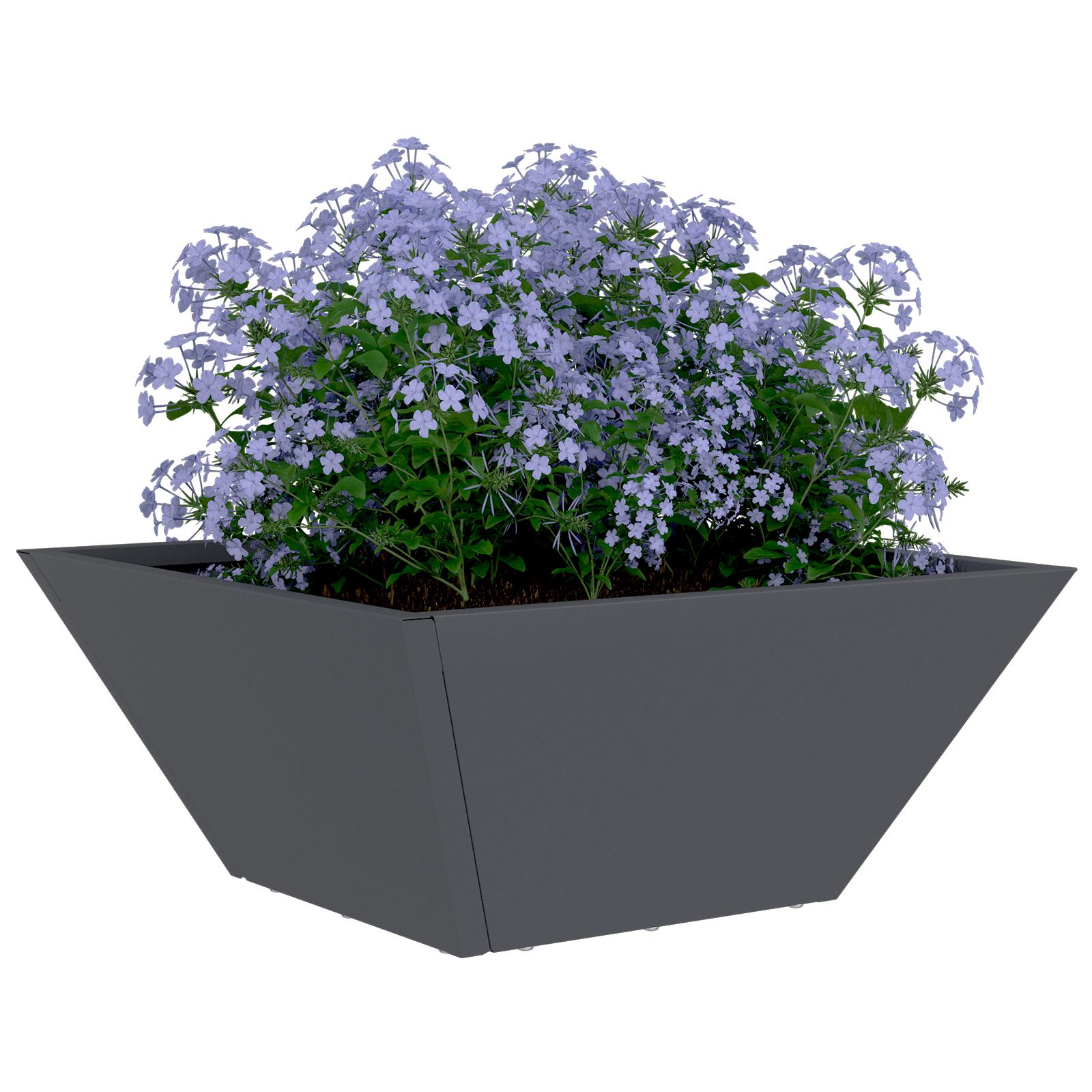 Plastikplanter Antracit Plastik 35 x 35 x 15 cm Holdbart