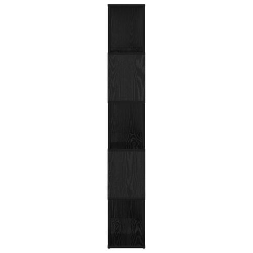 Reol Sort egetræ Konstrueret træ 60 x 24 x 155 cm