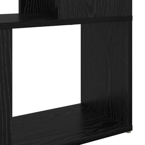 Reol Sort egetræ Konstrueret træ 60 x 24 x 155 cm