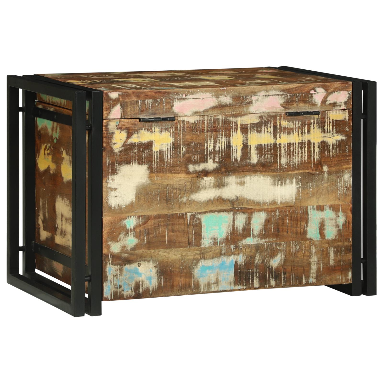 Opbevaringskasse 60x40x41 cm Solidt Genbrugstræ