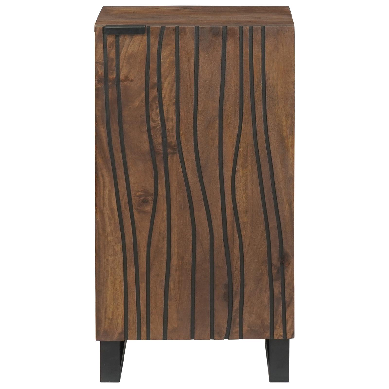 Sidebord Brun 40 x 33 x 75 cm Massivt mangotræ billede