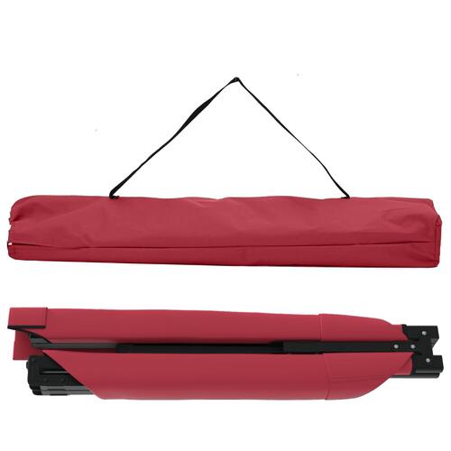 Foldbar Solseng med Bærepose Rød 600D Oxford Stof