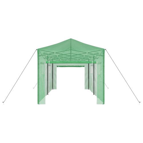Walk-in Drivhus med Pop-up Ramme Grøn 580x290x315 cm Stål