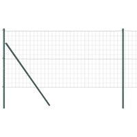 Euro Hegn med 13 Stænger 1x25 m Galvaniseret Stål Grøn