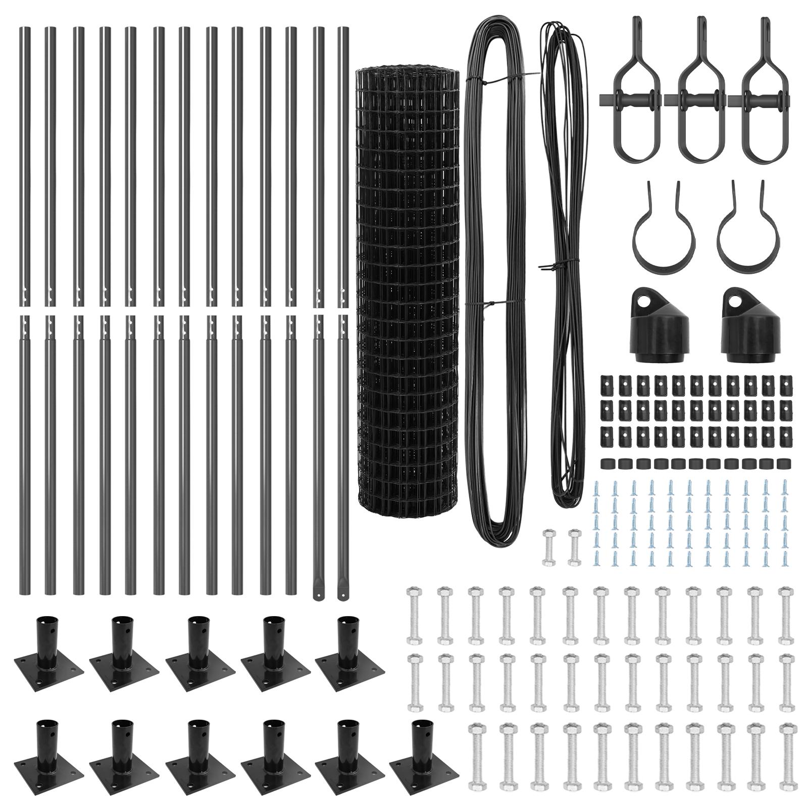 Euro Hegn med 13 Flanged Posts 0.8x25 m Galvaniseret Stål